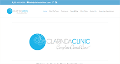 Desktop Screenshot of clarindaclinic.com