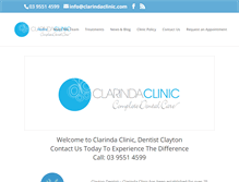 Tablet Screenshot of clarindaclinic.com